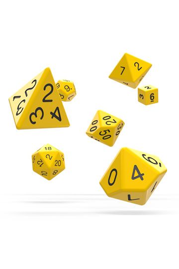 Oakie Doakie Dice RPG Set Solid - Yellow (7)