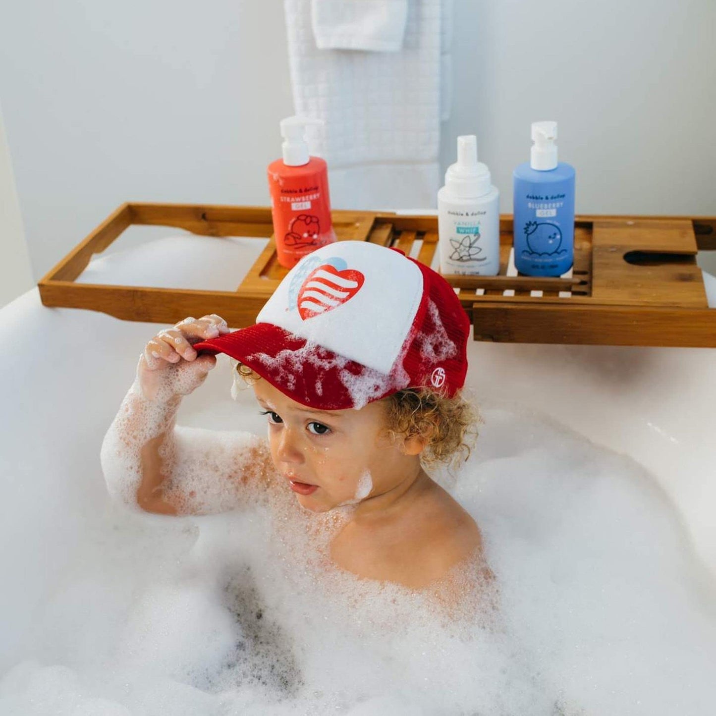 Dabble & Dollop USA Bundle – 3-in-1 Kids Bath, Body Wash & Shampoo