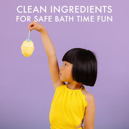Dabble and Dollop Lemon + Vanilla 3-in-1 Bath Wash for Kids – Tear-Free, Plant-Based, 2-Pack