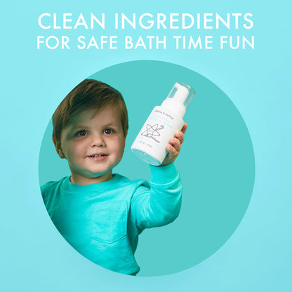Dabble & Dollop Coconut + Vanilla 3-in-1 Kids Bubble Bath – Tear-Free, Vegan (2-Pack)