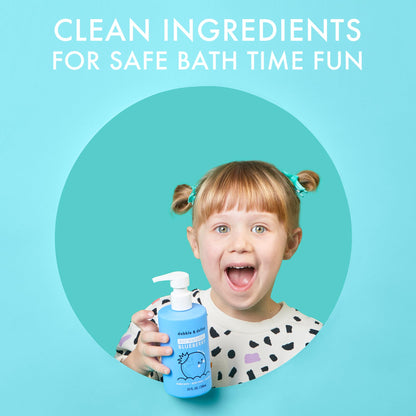 Dabble & Dollop Blueberry + Vanilla 3-in-1 Body Wash & Shampoo for Kids – Tear-Free, Vegan, Gluten-Free (2-Pack)
