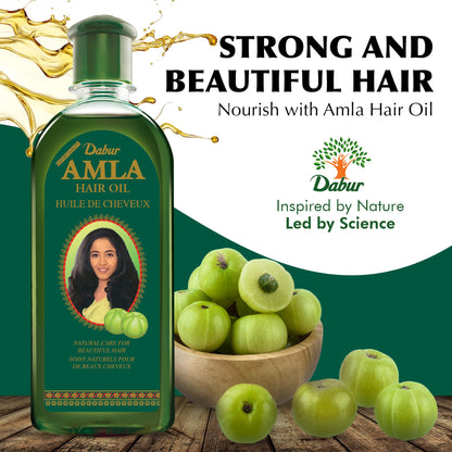 Dabur Amla Hair Oil – Ayurvedic Nourishing Oil for Scalp & Hair | 500 ml