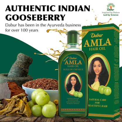 Dabur Amla Hair Oil – Ayurvedic Nourishing Oil for Scalp & Hair | 500 ml