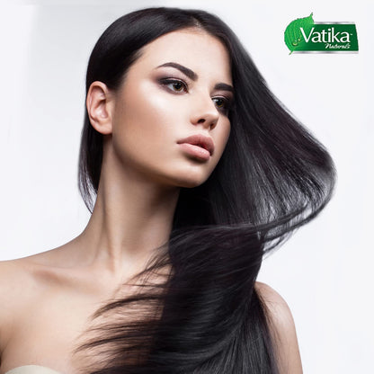 Dabur Vatika Naturals Enriched Hair Oil with Garlic – Moisturizing & Strengthening for Soft, Silky Hair