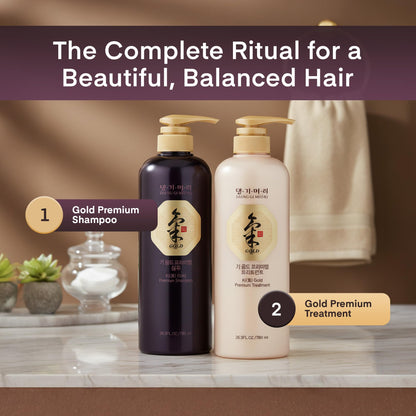 Daeng Gi Meo Ri Ki Gold Premium Shampoo + Treatment Set – 780ml Each