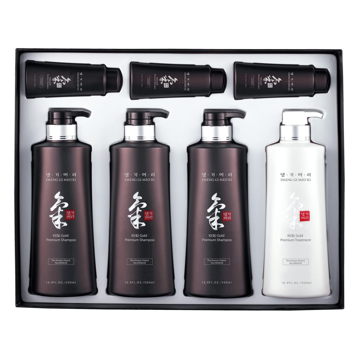 Daeng Gi Meo Ri Ki Gold Premium 4pc Hair Care Set | Hydration for Dry Hair