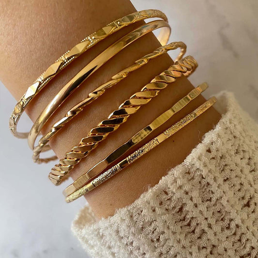 Metal Chain Bracelet Set