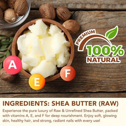 Daiasns Shea Butter Raw Organic – 100% Pure & Unrefined, 2x120g Pack