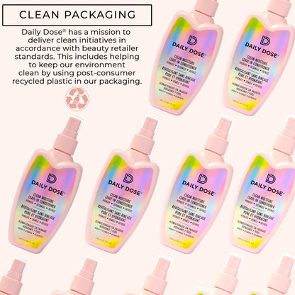 DAILY DOSE Award-Winning Clean Moisture Leave-In Conditioner Spray – Detangles, Frizz Control & Shine