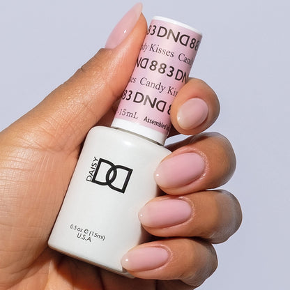 DND Gel Polish Set Candy Kisses 883 – Sheer Sunset Pink (Gel + Lacquer) 0.5 fl oz | DAISY DND