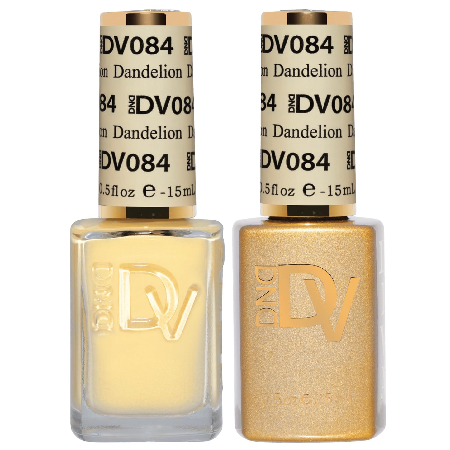 DAISY DND Coquette Collection Gel Polish Set 084 Dandelion | UV/LED Gel Polish & Air Dry Lacquer Duo (0.5 fl oz) - Chip-Free Finish