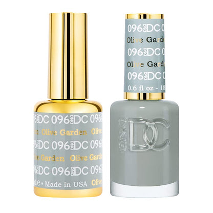 Daisy DND DC Gel Polish Set Olive Garden #096 – UV/LED Gel Polish + Air Dry Lacquer, 0.5 Fl Oz