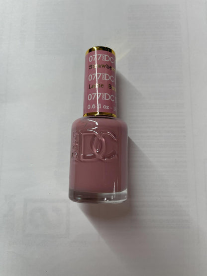 Daisy DND DC Gel Polish Set – Pink Collection Strawberry Latte | UV/LED Gel Polish & Air-Dry Lacquer Duo