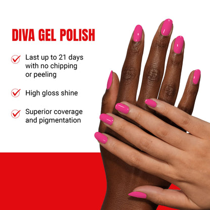 DAISY DND Diva Gel Polish Set – First Class Collection | Tropic Like It’s Hot Gel Polish & Matching Air Dry Lacquer, 0.5 fl oz Each