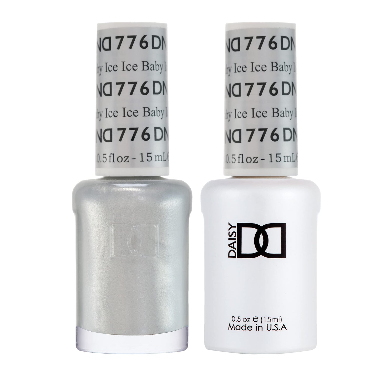 DAISY DND Gel Polish Set – Ice Ice Baby #776 (White Collection) | UV/LED Gel Polish + Air Dry Lacquer Duo