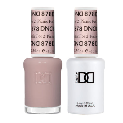DAISY DND Picnic For 2 Gel Polish Set – Sheer Peach Duo (Gel & Lacquer), 0.5 fl oz Each