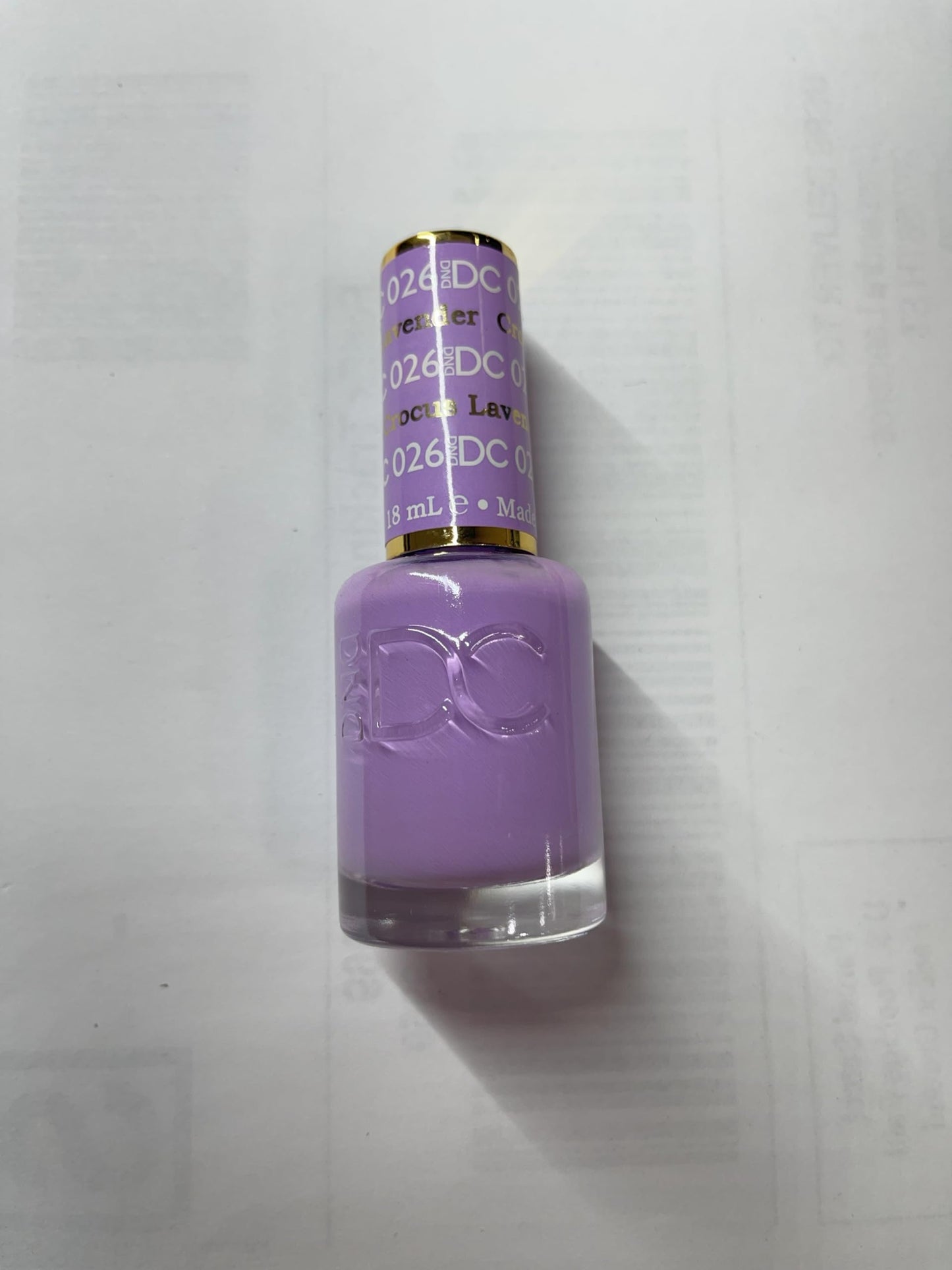 DAISY DND DC Gel Polish Set – Blue Collection, 026 Crocus Lavender, 0.5 fl oz | UV/LED Gel Polish + Air Dry Lacquer