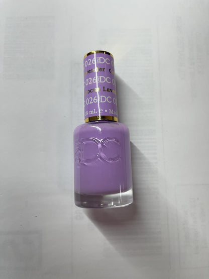 DAISY DND DC Gel Polish Set – Blue Collection, 026 Crocus Lavender, 0.5 fl oz | UV/LED Gel Polish + Air Dry Lacquer