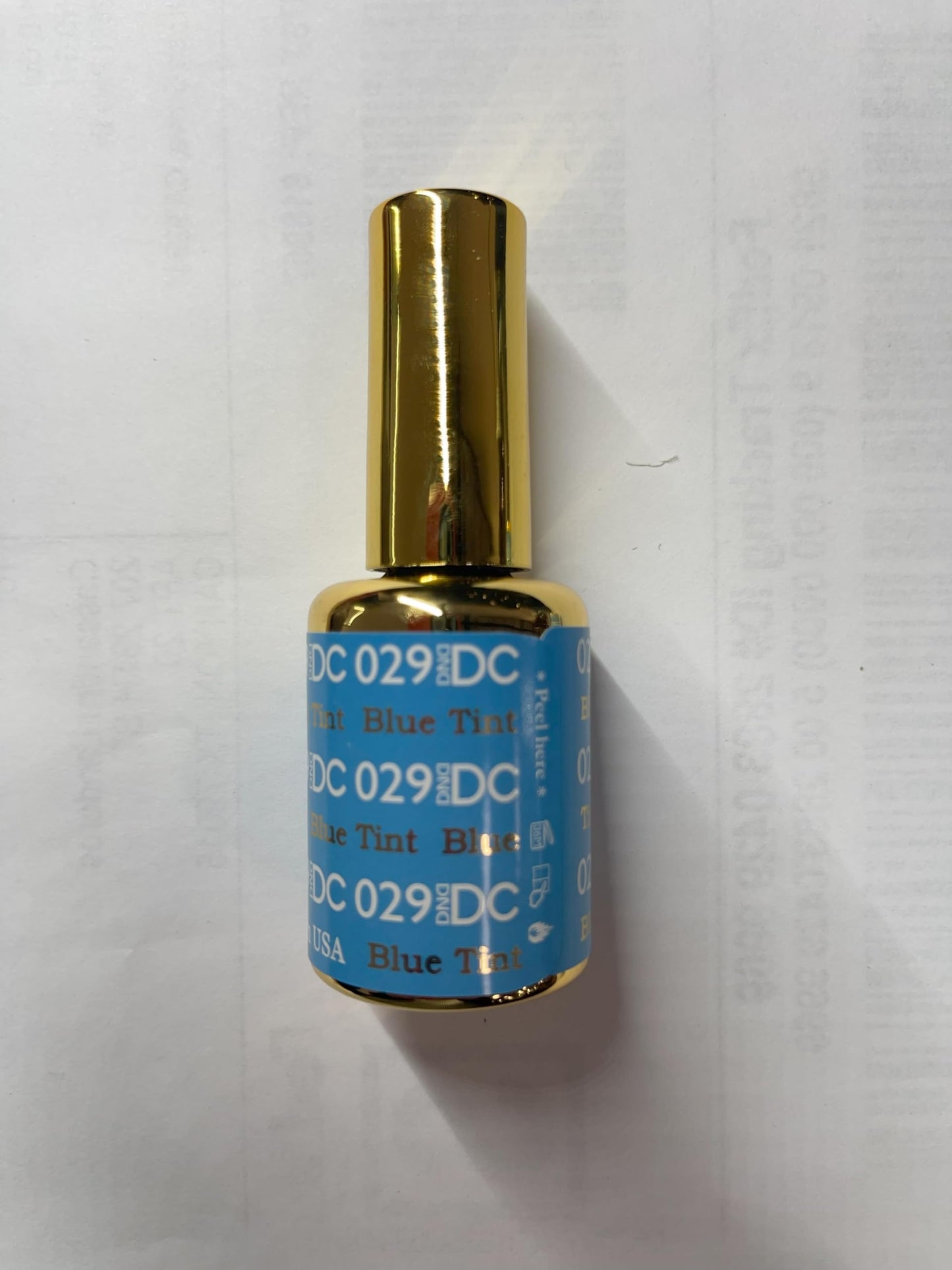 DAISY DND DC Gel Polish Set – Blue Collection, UV/LED Gel Polish & Air Dry Lacquer (029 Blue Tint) | 0.5 fl oz