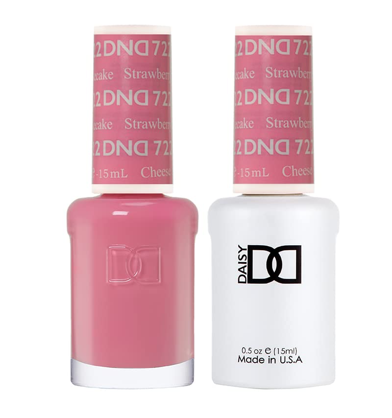 DAISY DND Gel Polish Set - Strawberry Cheesecake #722 (Gel + Lacquer Duo) 0.5 Fl Oz