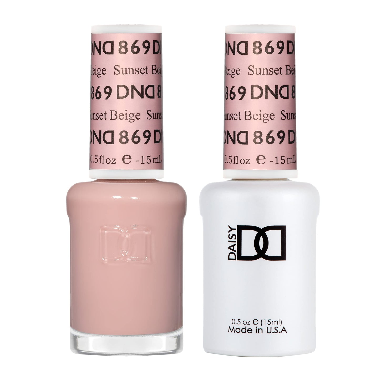 Daisy DND Gel Polish Set Sunset Beige 869 | UV/LED Gel + Lacquer Duo