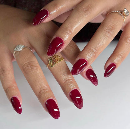 DAISY DND DND DC Gel Polish Set: Wineberry Red Collection (0.5 fl oz) – Chip-Free Duo