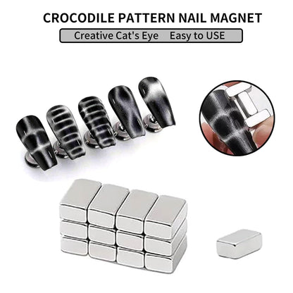 DAIXIANGER 73-Piece Cat Eye Nail Magnet Set – Multi-Shape Gel Nail Art Tools