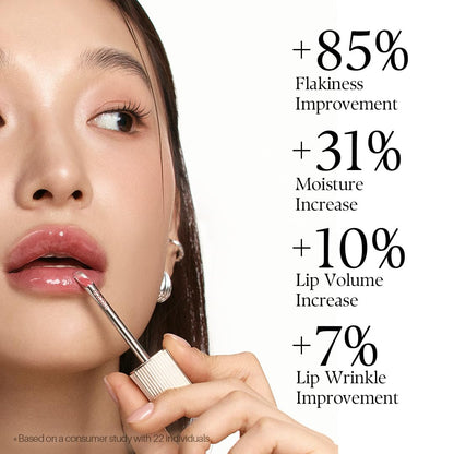 d'alba Piedmont Plumping Lip Glow Mood Volumizer – Hydrating Lip Plumper with Vegan Ceramide & Vitamin C & E, Feeble Pink (0.17 oz)