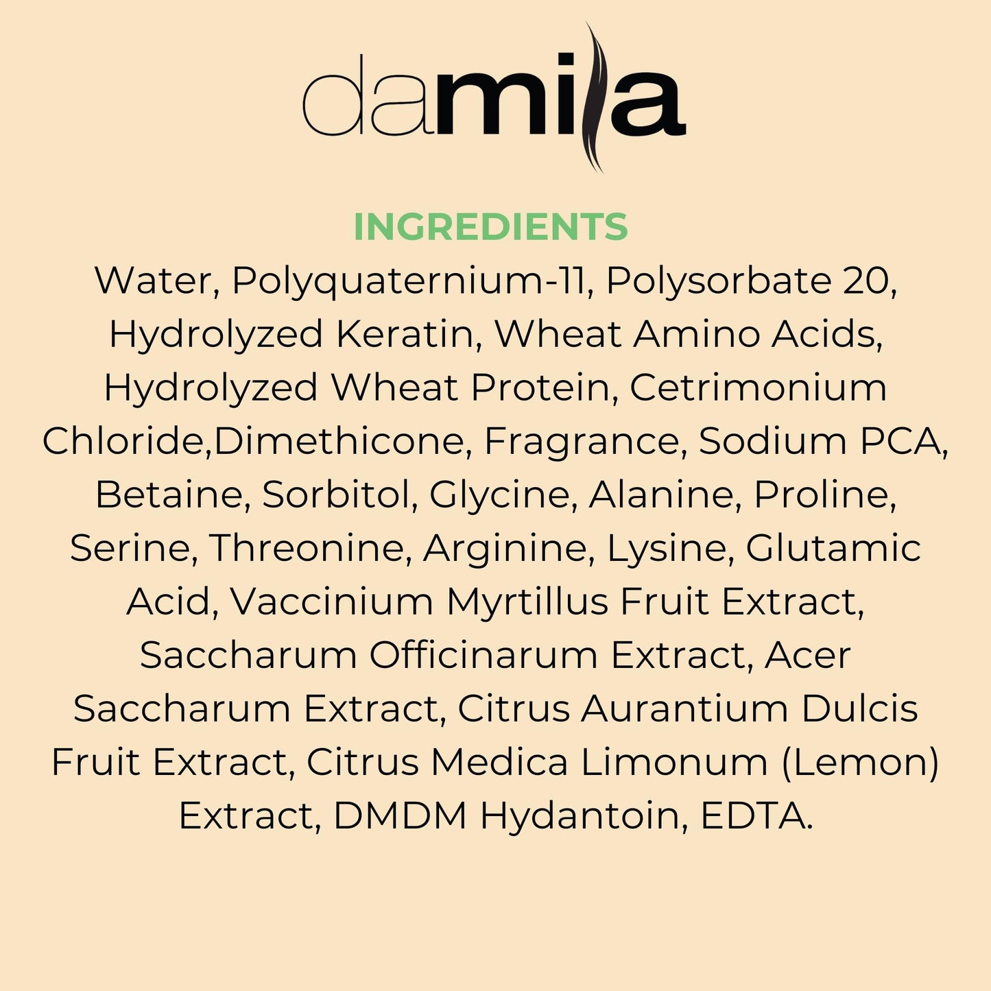 Damila Keratin Leave-In Spray – Detangles, Heat Protects, Extends Keratin