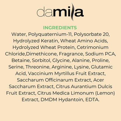 Damila Keratin Leave-In Spray – Detangles, Heat Protects, Extends Keratin