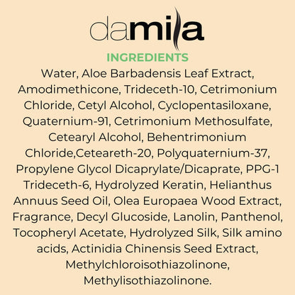 Damila Nourishing Conditioner with Keratin & Aloe Vera — Hydration for Damaged Hair