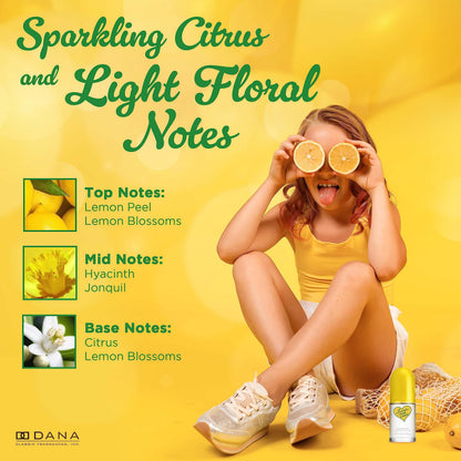Dana Love's Fresh Lemon Cologne Mist – 1.5 Fl Oz | Invigorating Citrus Scent for Women