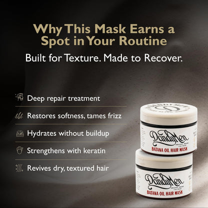 DandyMen Batana Oil Hair Mask – Weekly Deep Repair with Batana Oil & Keratin (4 oz)