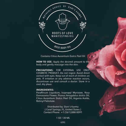 Dani's Karma Motherly Advice: Roots of Love Manifesting Oil