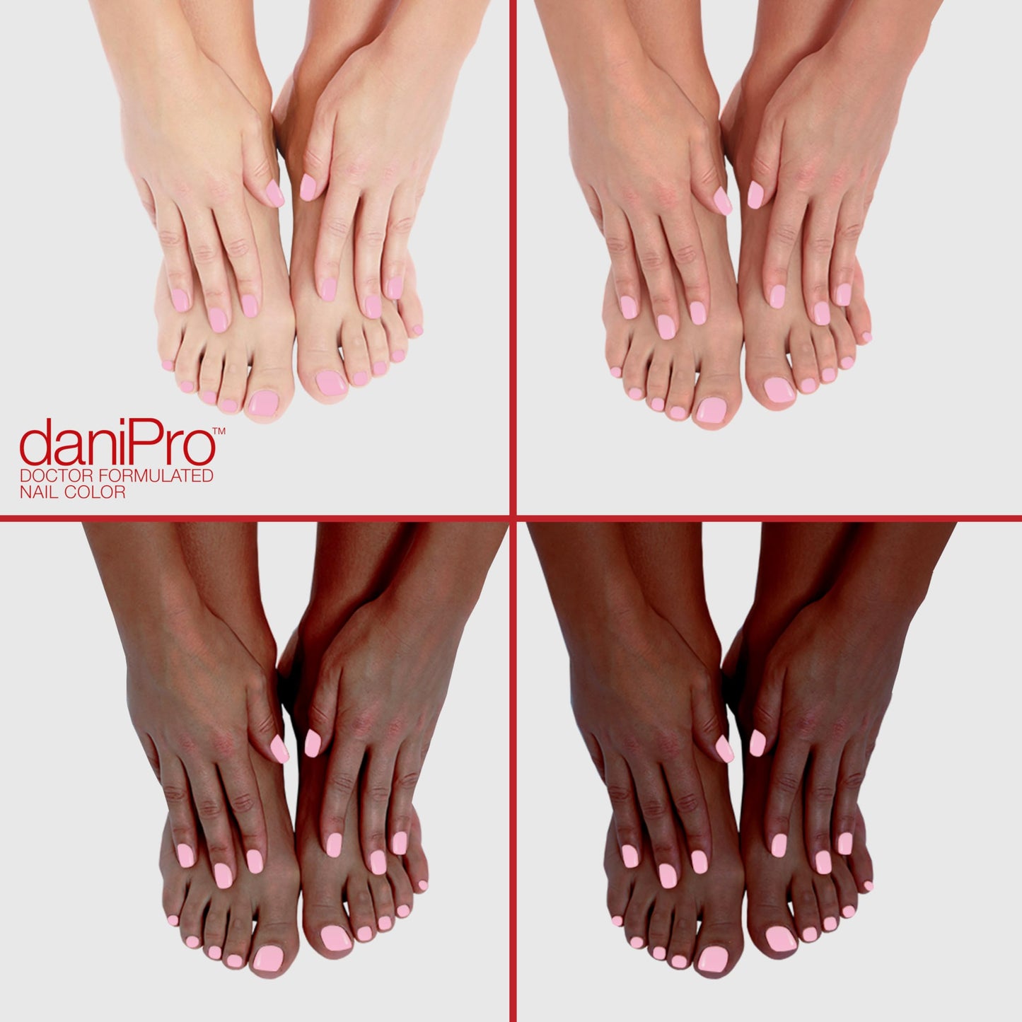 daniPro Love is All Pink Nail Polish – 0.5 oz with Biotin & Vitamins A & E | Vegan, 10-Free, USA Made