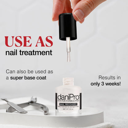 daniPro Doctor-Formulated Nail Recovery Base Coat – Strengthen & Revitalize Nails