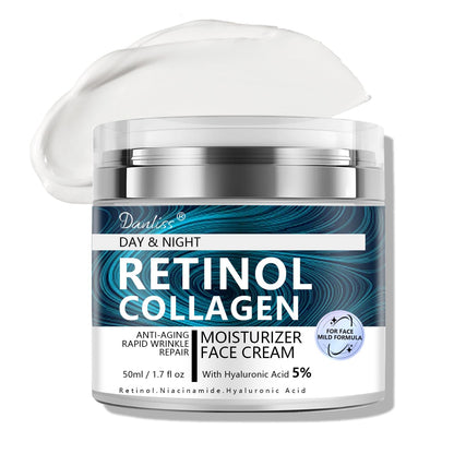 Danliss Collagen Retinol Cream for Face – Unscented with Hyaluronic Acid, 1.7 oz