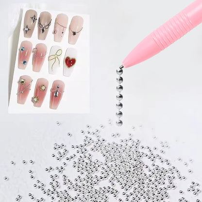 DANNEASY 15pcs Cat Eye Nail Magnet Set – Pink Wand for Gel Polish Nails