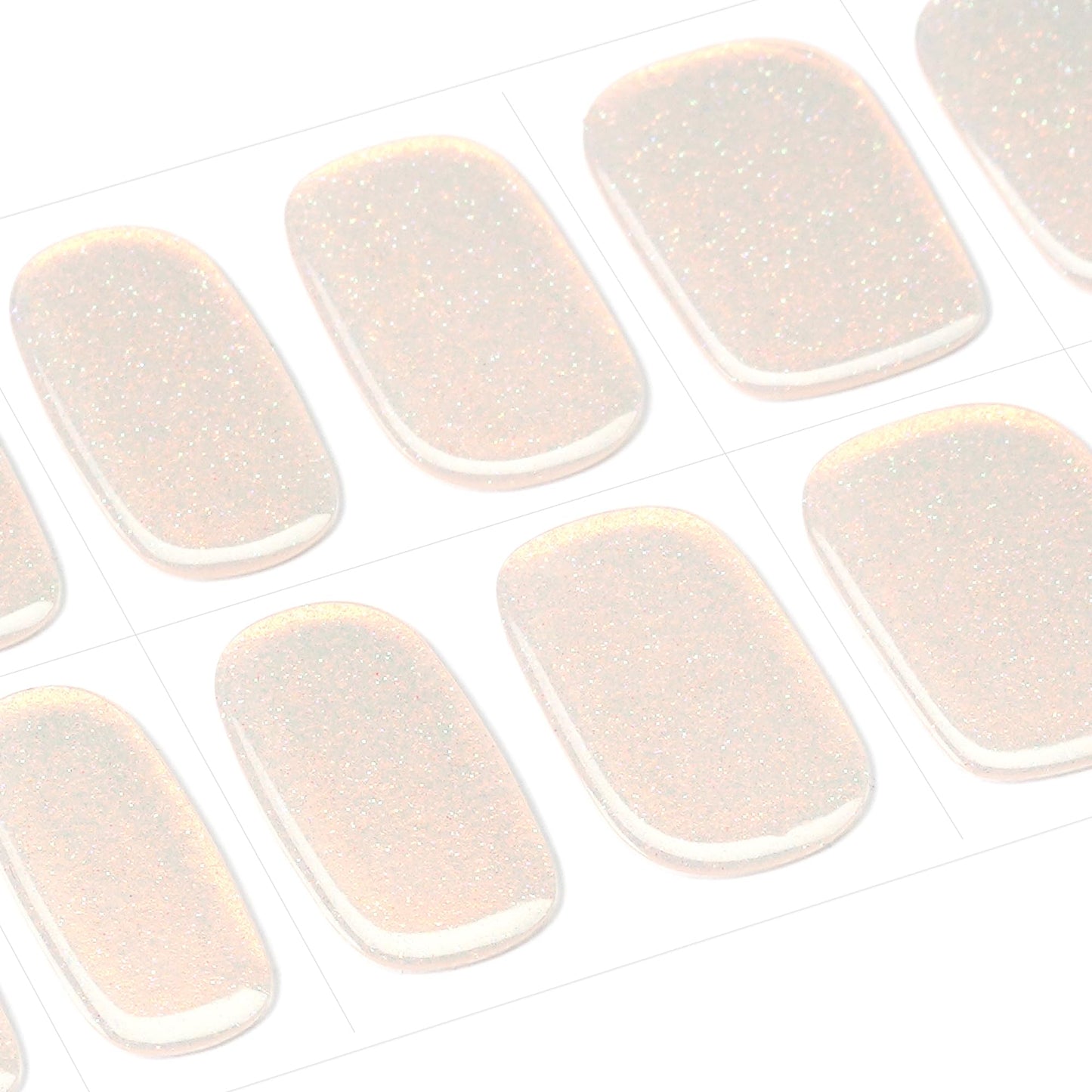 DANNI & TONI Mermaid Glitters Aurora Gel Nail Stickers – Semi-Cured Nail Wraps (28 pcs)