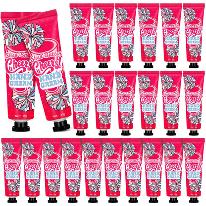 Dansib 24-Pcs Cheer Team Hand Cream Gift Set | Pink, Travel-Size Lotion for Gym Bags