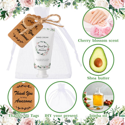 Dansib 24-Pack Mini Hand Lotion Gift Set – Elegant Gratitude-Themed Travel-Size Hand Creams