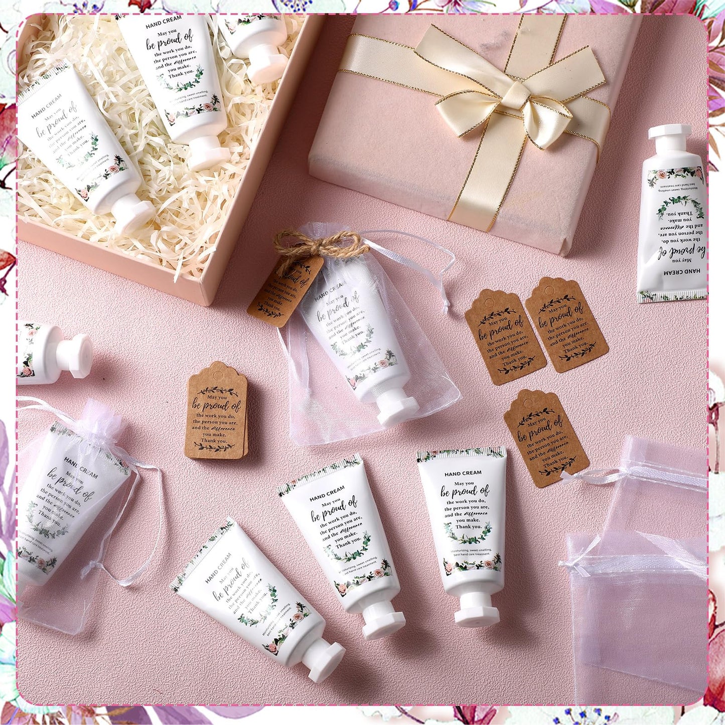 Dansib 24-Set Hand Cream Gift Box – Gratitude Theme Travel Size Moisturizers