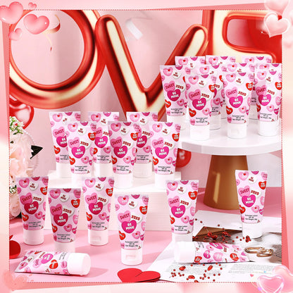 Dansib 24 Pcs Mini Sunscreen Bulk SPF 30 | Travel-Size Valentine Gift Set