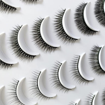 DAODER Lashes Short Eyelashes – Natural Look, 9-11mm Wispy Faux Mink, 20 Pairs