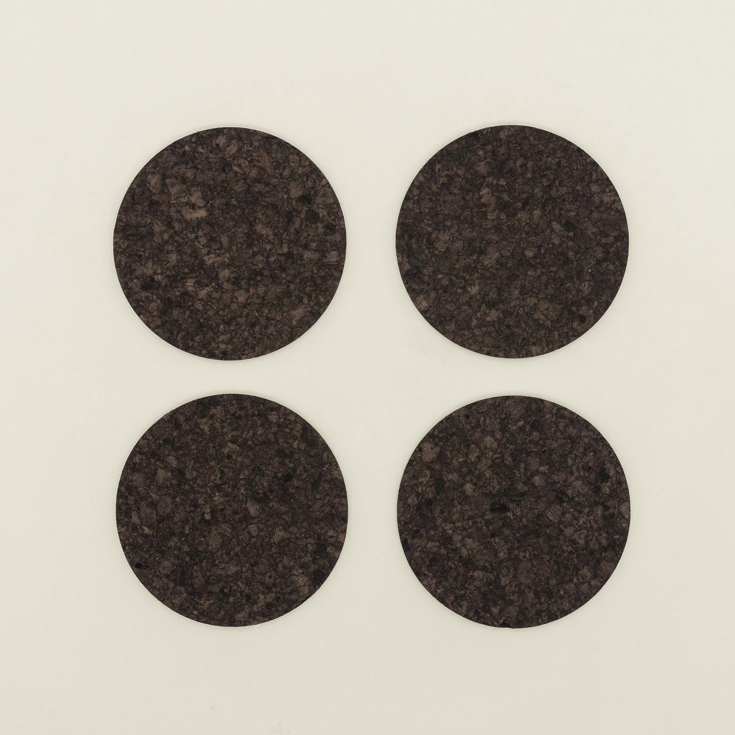 Cork Coasters | Dark | Round