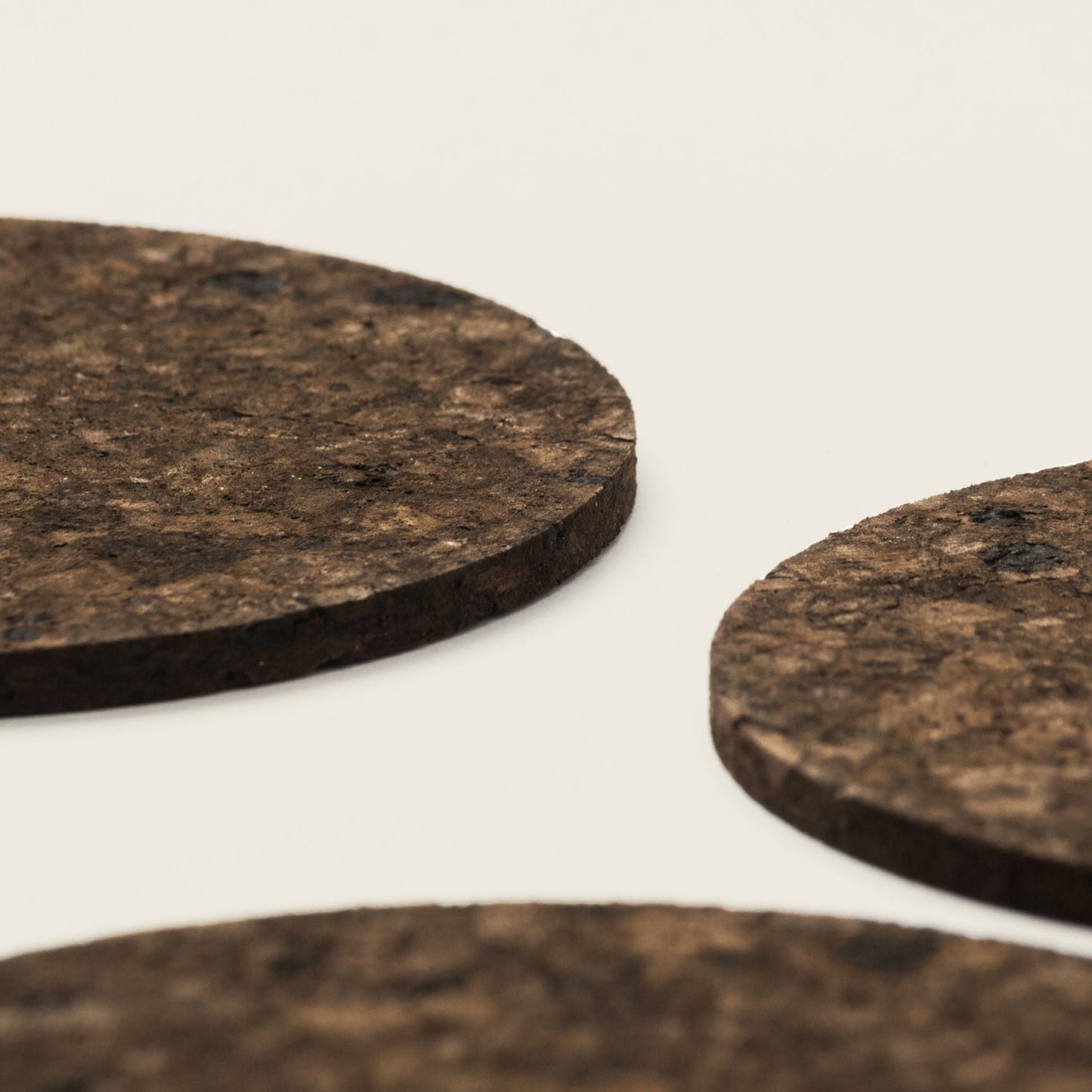 Cork Coasters | Dark | Round