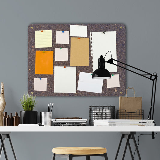 Large Cork Notice & Memo Board | Dark | 600 x 450 x 15 mm