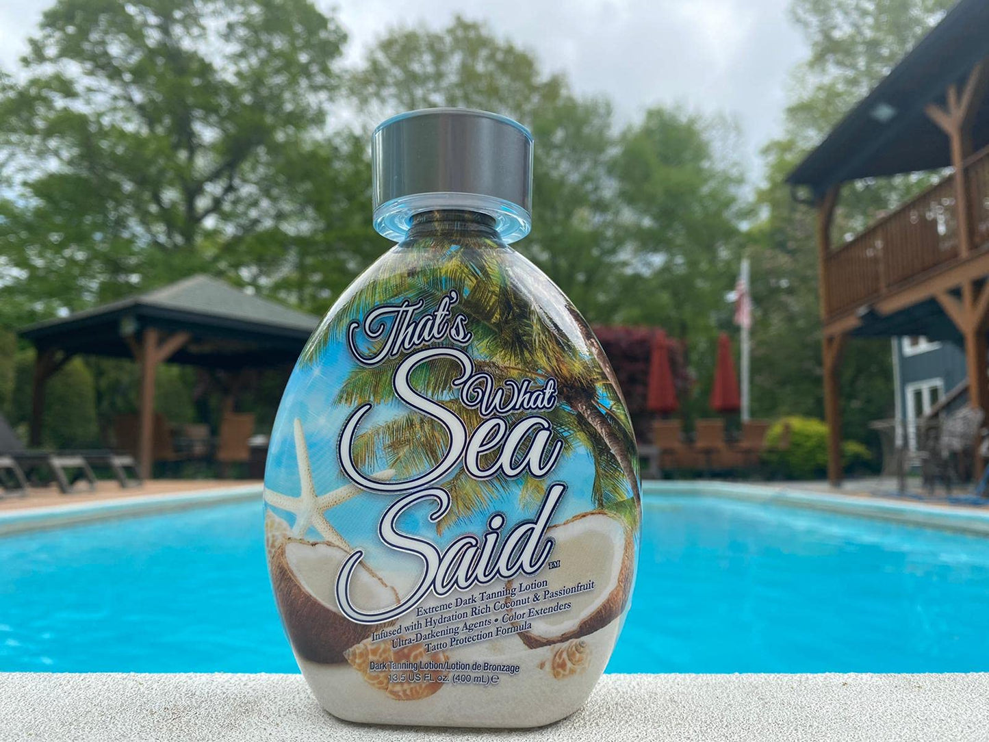 Thats What Sea Said Tanning Bed Lotion Accelerator by DARK TANS EXCLUSIVE | Indoor & Outdoor Tan Enhancer