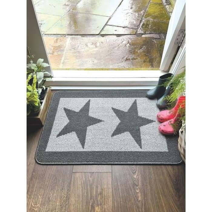 Washable Mat and Runner Star Design