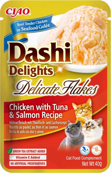 Dashi Delights Delicate Flakes Chicken with Tuna & Salmon Recipe